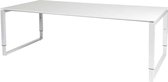 Vergadertafel - Verstelbaar - 220x100 wit - wit frame