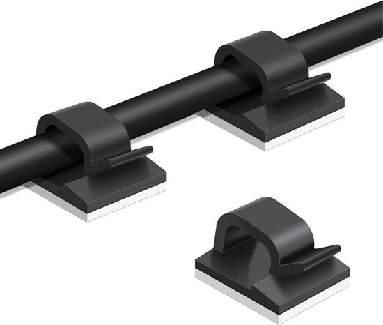 50 Stuks Zelfklevende Kabelklemmen Kabelclips Hoge Viscositeit 50-stuks-zelfklevende-kabelklemmen-kabelclips-hoge-viscositeit