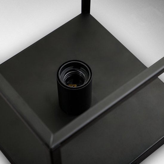 LEDUXA | Plafonnier noir | incl. Source de lumière | décoratif | plafonniers industriels | métaux | Raccord E27 | 4 W | 320lm | 2 400 000