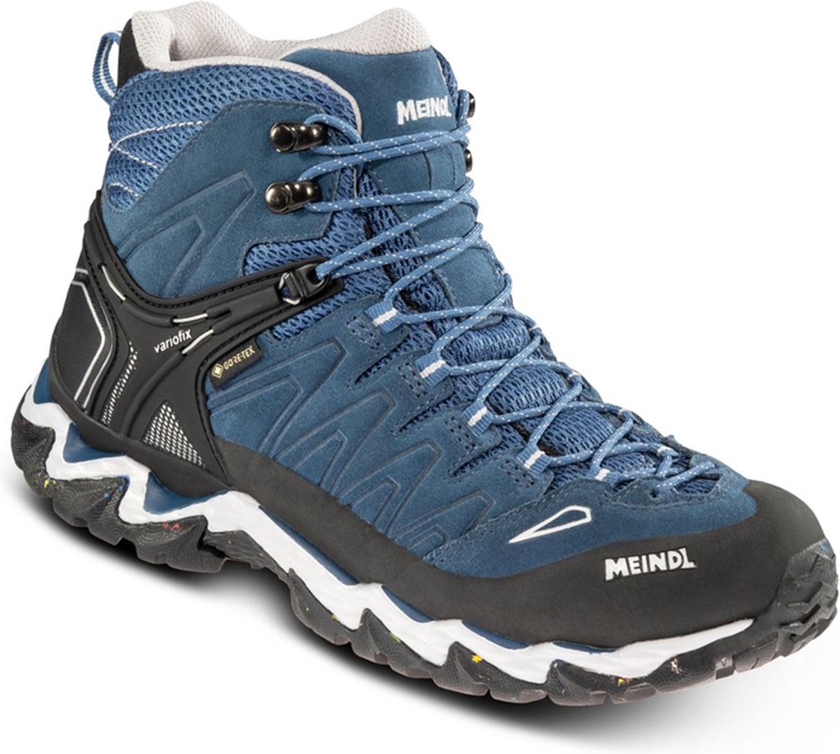Meindl Lite Hike Gtx Dames Hoge Wandelschoen Blau/Hellgrau 8 5/42 5 Grijs