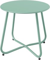 Side Table, Small Sofa Table, Lightweight, Stable, Easy to Assemble, Round Coffee Table Ideal for Outdoors, Living Room, Bedroom, Office