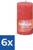 Bolsius Stompkaars Blossom Pink Ø68 mm - Hoogte 13 cm - Roze - 60 branduren - Voordeelverpakking 6 stuks