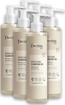Derma Eco - Cleansing Gel - 6 x 200 ML - Hypoallergeen - Parfumvrij - Veganistisch
