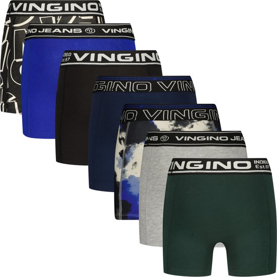Vingino Jongens Boxer B-234 Gift 7Pack Dark Blue - Maat L