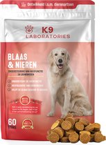 Blaas en Nieren - Hond - 60 stuks - bij Blaasontsteking, blaasgruis, nierstenen, struviet, oxalaat, urinewegeninfecties - voor honden - versterkt de blaas