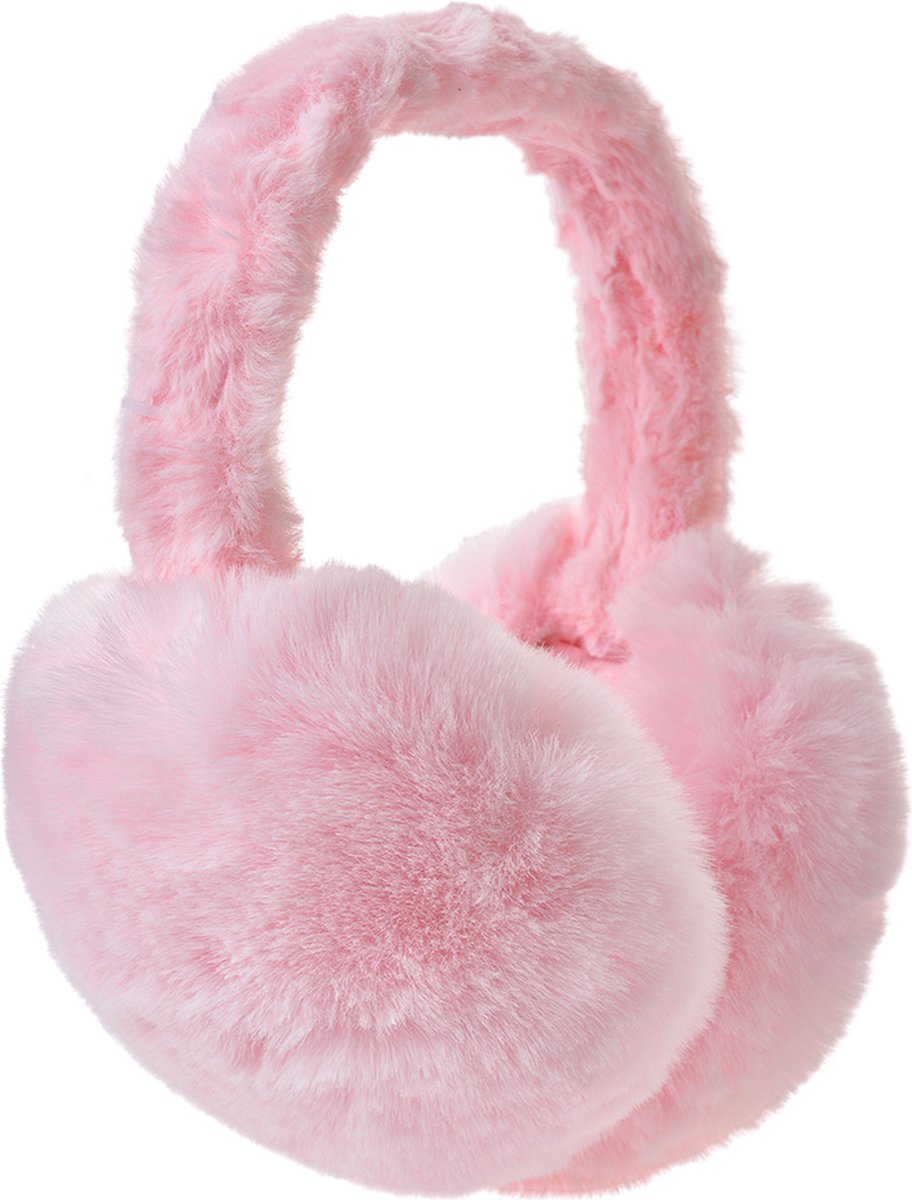 Clayre & Eef Oorwarmers one size Roze Polyester