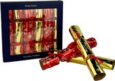 Christmas Crackers van Robin Parker - 27 x 26 x 4,5 cm - Kerst crackers - Kerstcadeau - Cadeau - Party Crackers - Kerstpakket - Rood/Goud