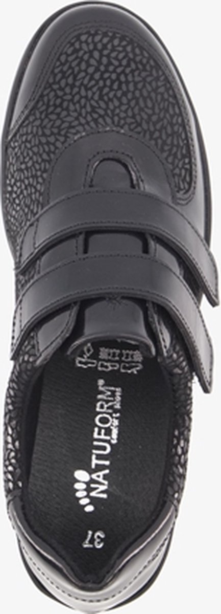 Natuform dames schoenen met klittenband - Zwart - Uitneembare zool - Maat 41