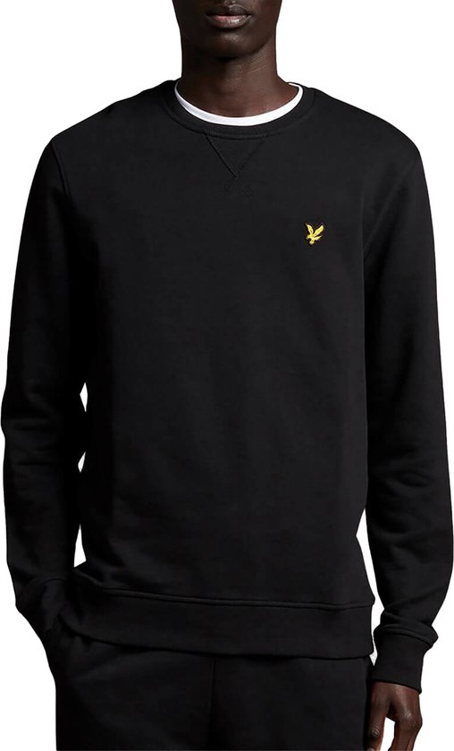 Lyle & Scott sweater met logo licht grijsgroen