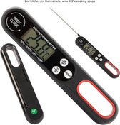 Digitale keuken thermometer - Vlees thermometer - BBQ Thermometer - min 50° C tot 300° - Zwart