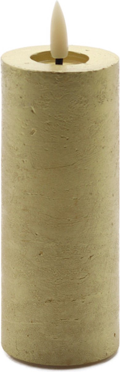 Mansion atmosphere led kaars metallic goud 12,5x5cm