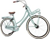 Vélo de transport Popal Daily Dutch Prestige N7 28 pouces - Femme - Cadre en aluminium - 53 cm - Vert minéral
