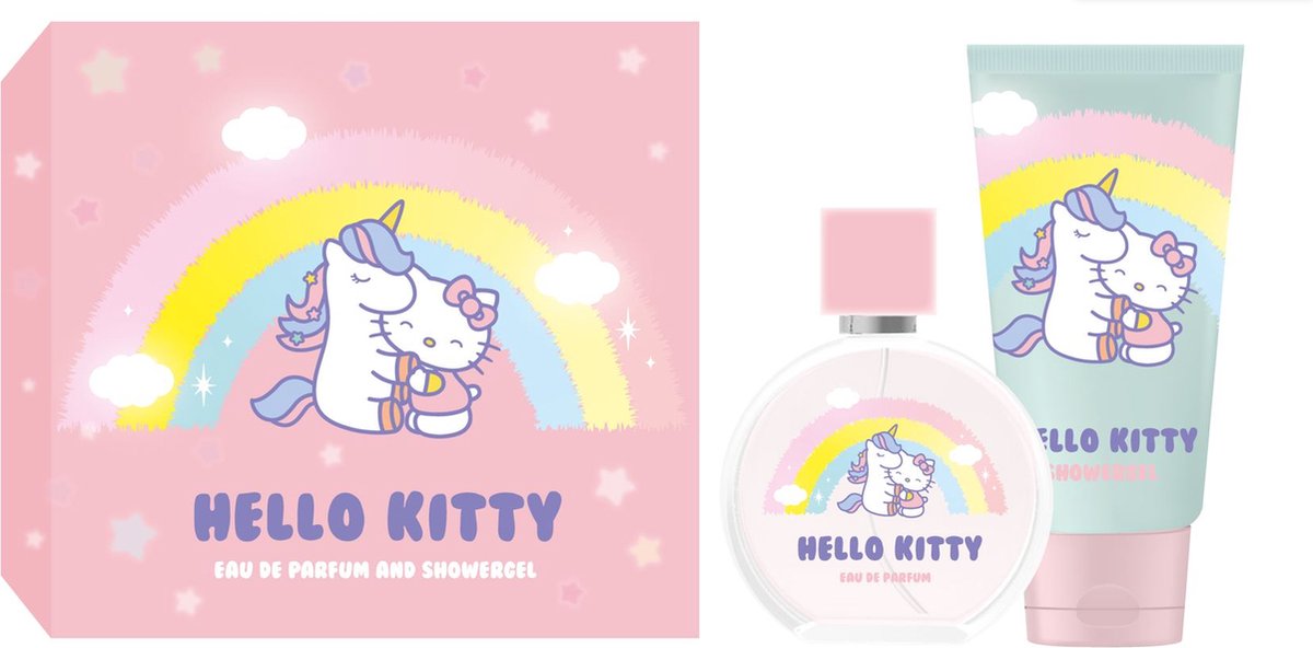 Goedkoopste Hello Kitty Giftset Rainbow-Parfum en Showergel