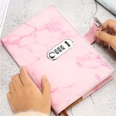 Luxe Dagboek met Slot Lock Agenda / Cijferslot met Code / Roze Agenda / Notebook Marmer / Notepad - Cadeaus voor meisjes