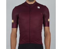 Sportful Fietsshirt korte mouwen Heren Rood - CLASSIC JERSEY RED WINE - M
