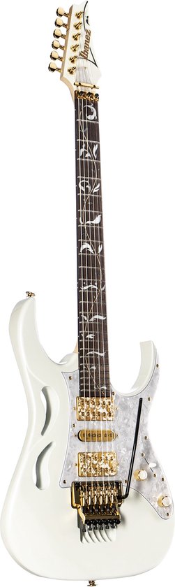 Ibanez Steve Vai PIA3761-SLW Stallion White - Custom elektrische gitaar