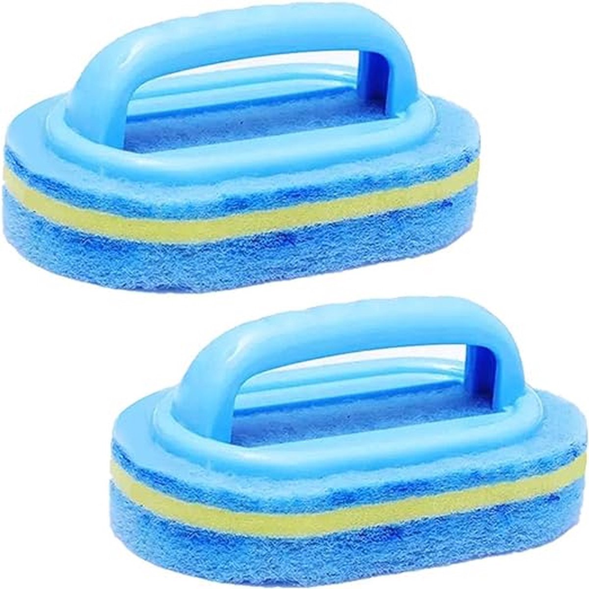 Goedkoopste Narimano® Schoonmaakborstel Afwasborstel Met Handvat Spons- Blauw