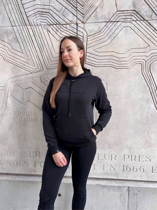 Crump duurzame zwarte hoodie voor junior – heren - dames – Zwart – Maat XS