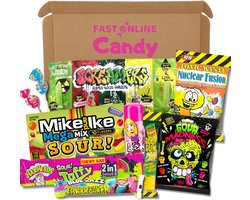 Amerikaanse snoep box - 10 delig - Super Sour - Amerikaans snoep - Toxic Waste - Warheads - Sour Challenge - Populair door TikTok