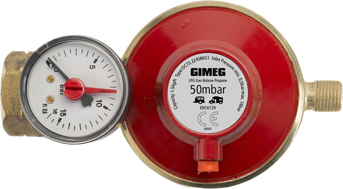 Gimeg Regelaar afblsbev&mano 50 mb KombiX1/4 inch l - Drukregelaars los -