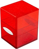 Ultra Pro Satin Cube Glitter Red Deck Box