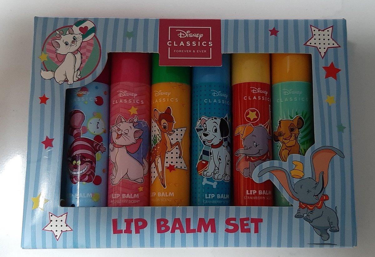 Disney Mickey Mouse Lip Balm Set - Giftset - Lippenbalsem Voor Kinderen - 6 Stuks
