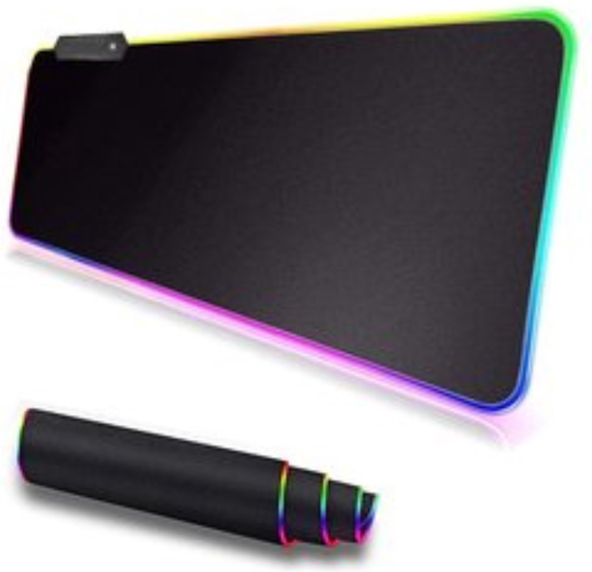 RGB Muismat XXL - LED Verlichting - 14 Mode Spectrum - 7 Kleuren - AntiSlip