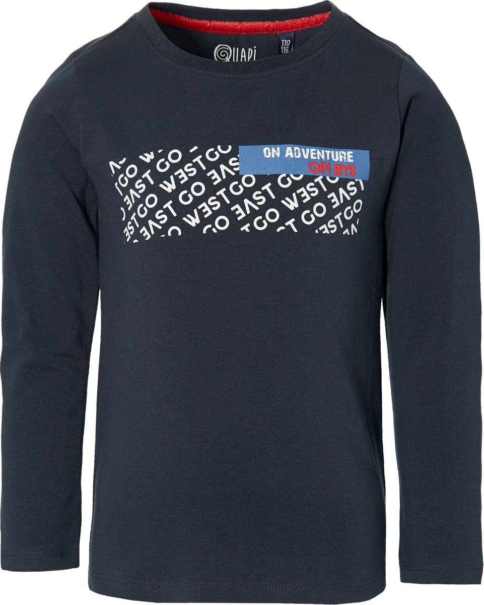 Quapi longsleeve Damir donker grijs voor jongens - maat 92