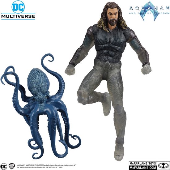 Aquaman and the Lost Kingdom DC Multiverse Action Figure Aquaman (Stealth Suit with Topo) (Gold Label) 18 cm