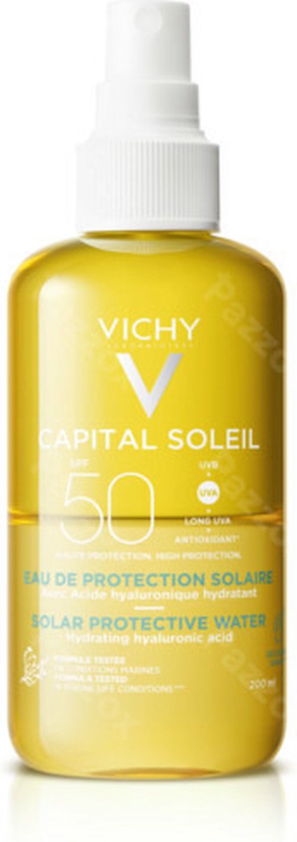 Goedkoopste Vichy Capital Soleil Zonnebrand Water Hydratatie SPF50 200ml