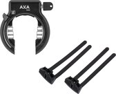Axa Solid Plus Ringslot ART2 Zwart + Flexmount bevestigingset