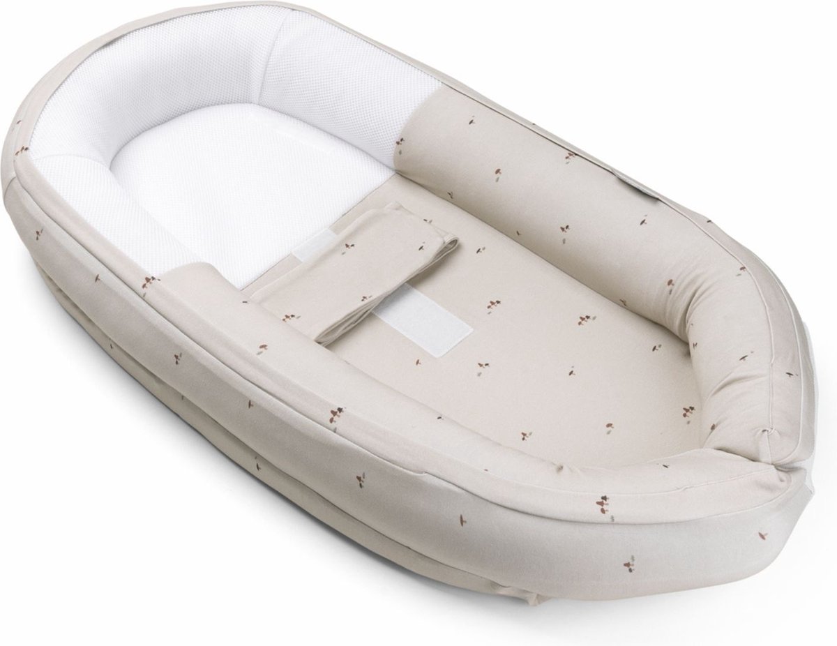 Bol.com Doomoo Cocoon - Babynestje - Organisch Katoen - 74 x 46 cm - Mushrooms aanbieding
