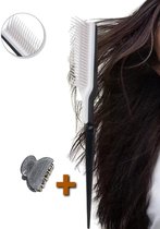 Professionele haarborstel zwart - Salon haarkam- Haaraccessoires back coming styling| Kapper bostel| Volume haartype