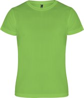 4 Pack Limoen Groen unisex sportshirt korte mouwen Camimera merk Roly maat XL