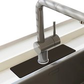 HSXL - Tapis en diatomite pour robinet - Évier - Tapis de séchage - Drain - Cuisine - Tapis de robinet - Antidérapant - 38x10CM - Zwart - Tapis de Robinet / Faucet Mat
