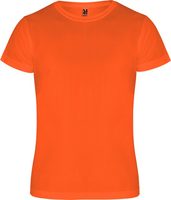 Pack 3 Chemise de sport unisexe Oranje Fluo manches courtes Camimera marque Roly taille 3XL
