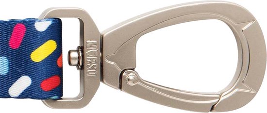 Morso - Laisse pour chien réglable - Recyclée - Color Invaders Violet - S - 75-230X1,5 cm