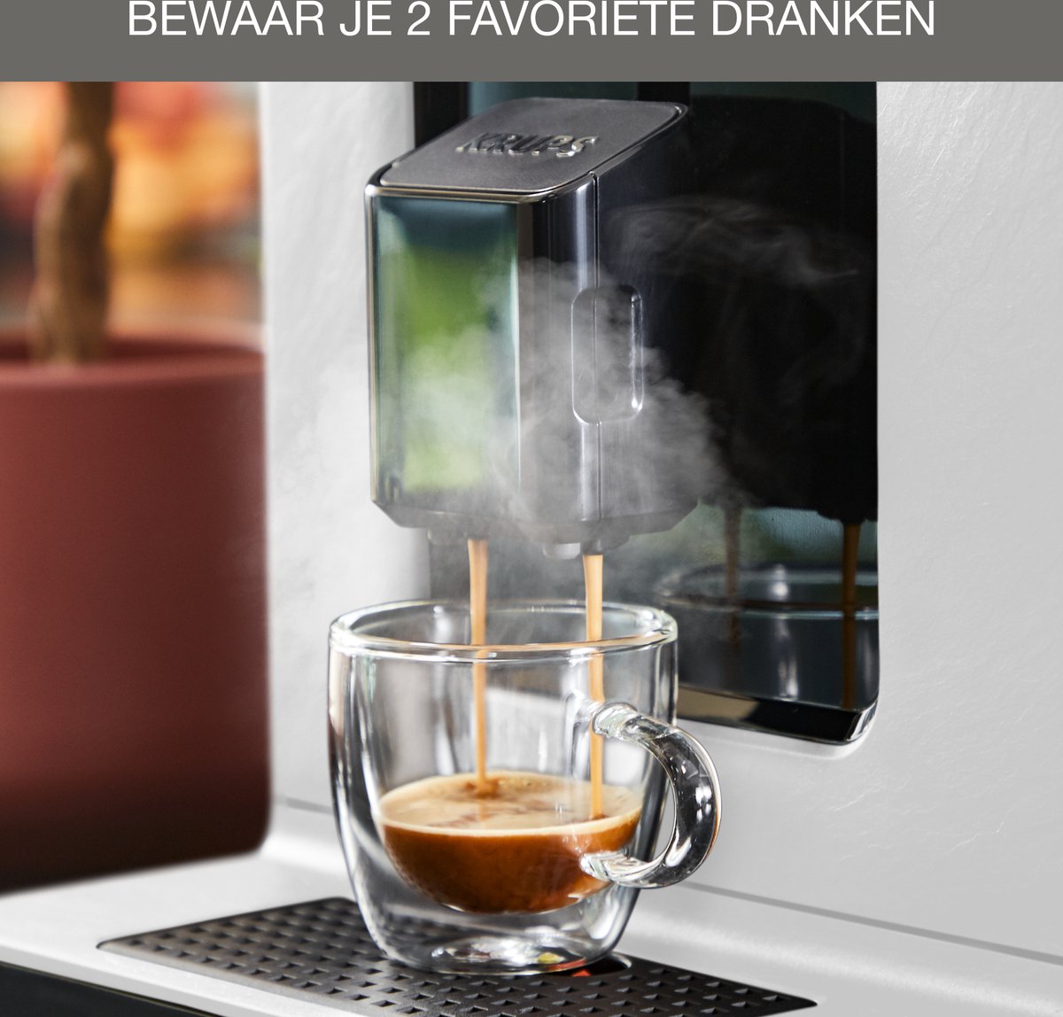 Afbeelding 2 van Krups Evidence ECO-Design EA897A - Volautomatische espressomachine - Nube