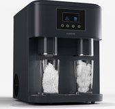 Klarstein Eiszeit Crush - Machine à glaçons - 2 Formats - Glace pilée - Zwart
