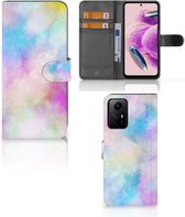 Telefoonhoesje Geschikt voor Xiaomi Redmi Note 12S Bookcase Personaliseren Watercolor Light