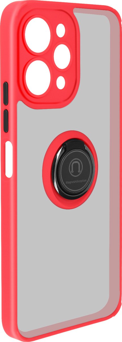 Avizar Hoes Geschikt voor Xiaomi Redmi 12 Ondersteuningsring Ondersteuning, Rood