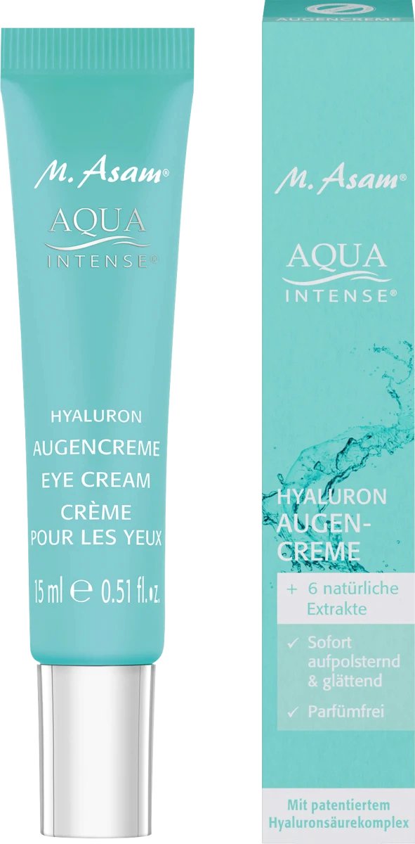 M. Asam Eye Cream Aqua Intense Hyaluron, 15 ml Oogcrème