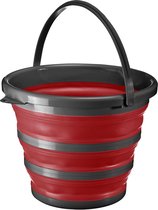 Bucket - Foldable Bucket with Handle, Space Saving and Portable, Practical Folding Bucket for Camping, Cleaning or Playing for Kids, Ideal for Tiny Living - 10 Litres