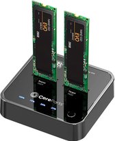 CoreParts MS-CLONER-SATA - Basisstation voor opslagstations - USB 3.2 Gen 2 (3.1 Gen 2) Type-C - zwart