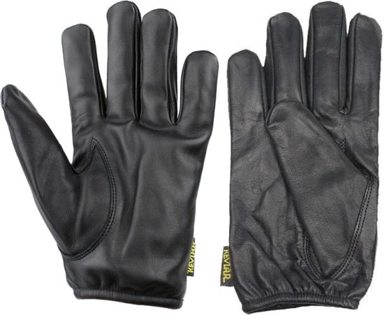 Gants classiques doublés en kevlar noir taille S | gants