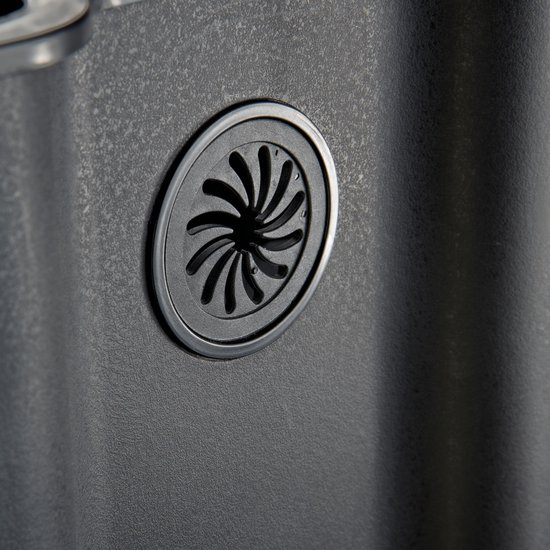 WESCO Poubelle Big Double Boy De Couleur Sable Mat, Tôle D