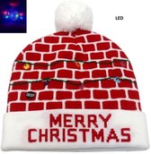 Verlichte Kerstmuts met LED verlichting | Merry Christmas | Universeel model met grote elasticiteit voor volwassenen | LED Kerstmuts volwassenen / LED Kerstmutsje kinderen