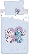 Lilo en Stitch dekbedovertrek Heart 140 x 200 cm - 70 x 90 cm - katoen