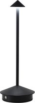 Oplaadbare Tafellamp – Zwart – Dimbaar – 29CM – Aluminium – Bureaulamp – Tafellamp Slaapkamer
