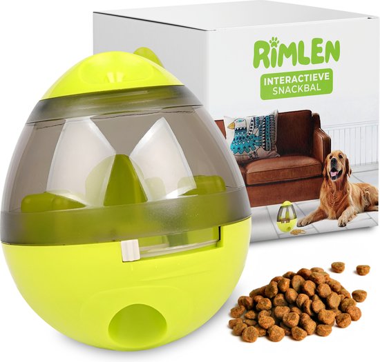 Voeder Ei - Interactieve hond - Honden speelgoed intelligentie - Snackbal Hond - Voerbal - Snackbal Kat - VoerEI Groen